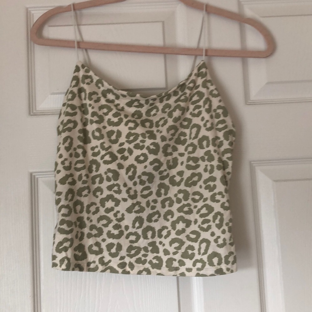 NWT Gaze green cow print shirt